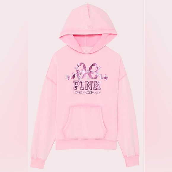 PINK x LoveShackFancy Tops - NWT PINK x LoveShackFancy Oversized Hoodie🩷